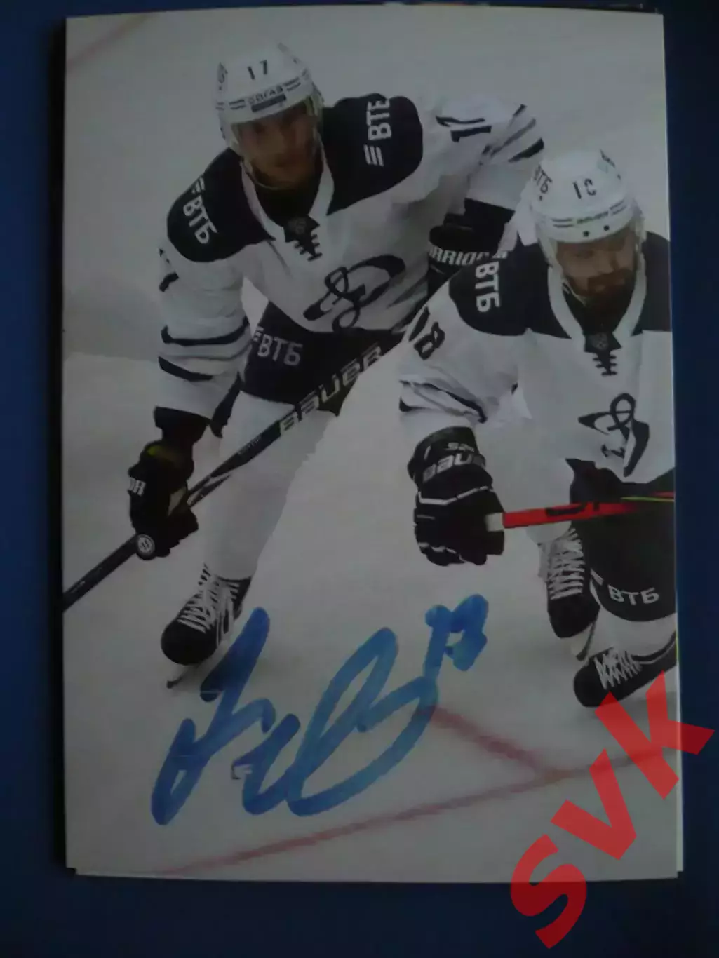 Автограф Юсо Хиетанен (ХК ДИНАМО МОСКВА).