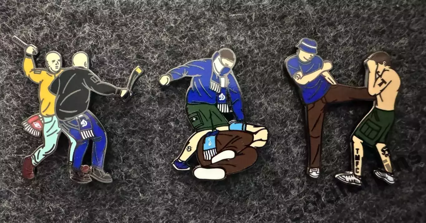 Серия значков ОФ в 00-х. Динамо-Спартак. 1