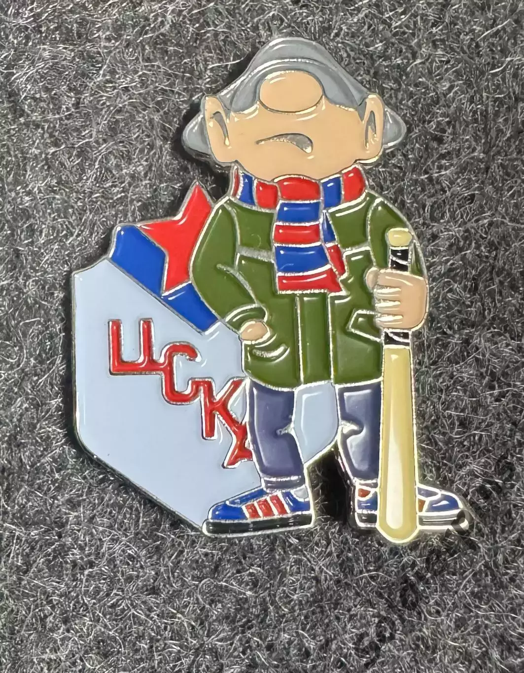 Значок «ЦСКА» Москва. Энди Кэпп.