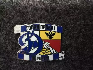 Значок Динамо Москва. Серия Город пробит. Воронеж.