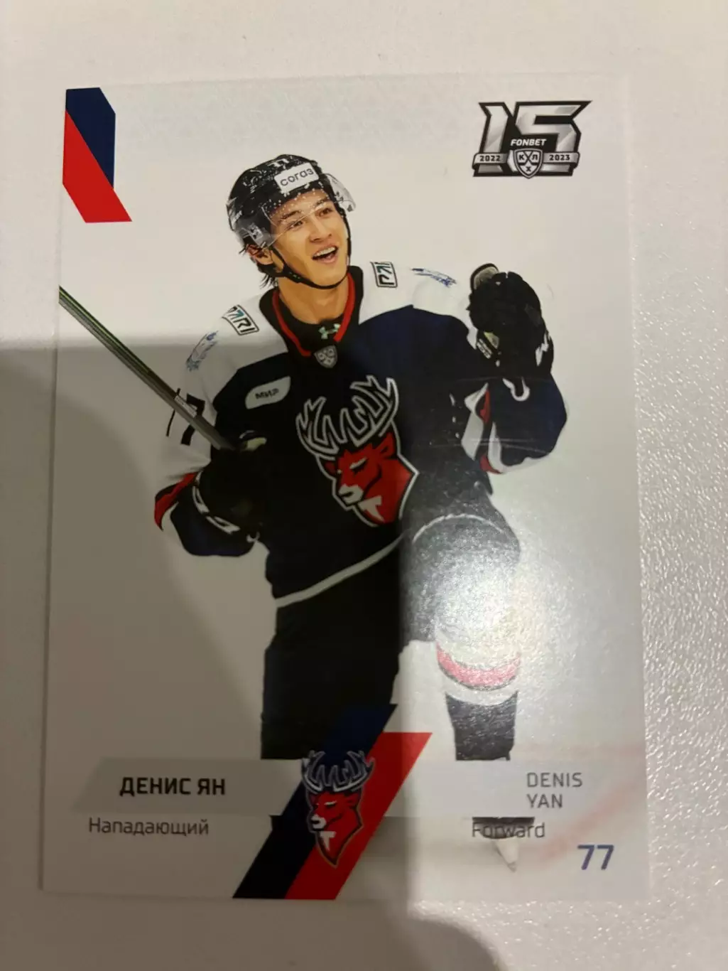 Хоккейная карточка Денис Ян