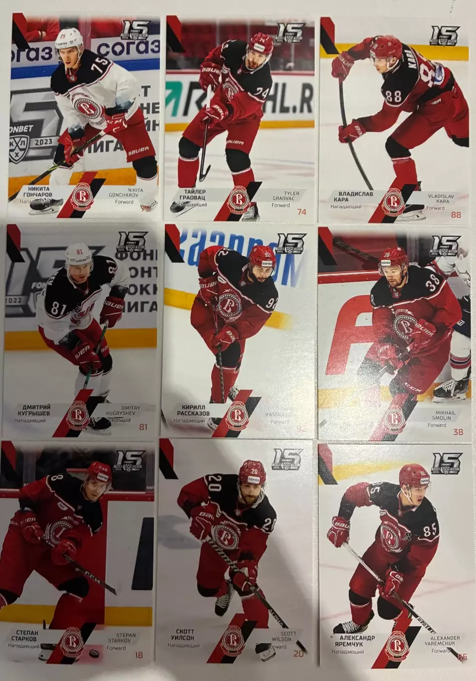 Базовый Сет 22/23 Хк Витязь (Рой ,Уилсон и тд) 1