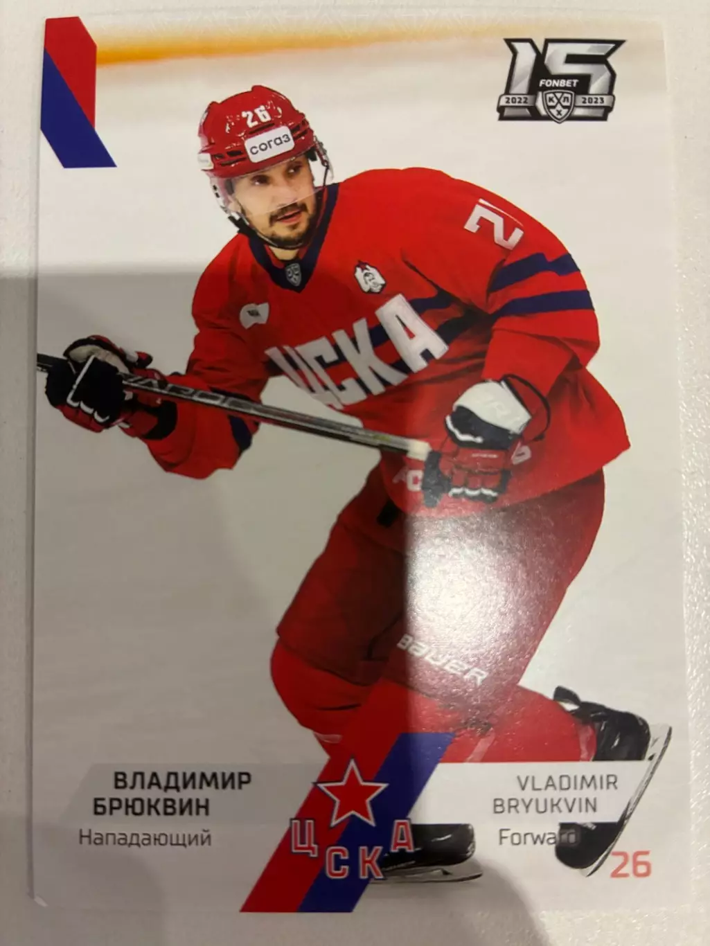 Хоккейная карточка Владимир Брюквин