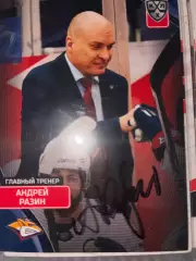 Хоккей. Автограф Андрей Разин