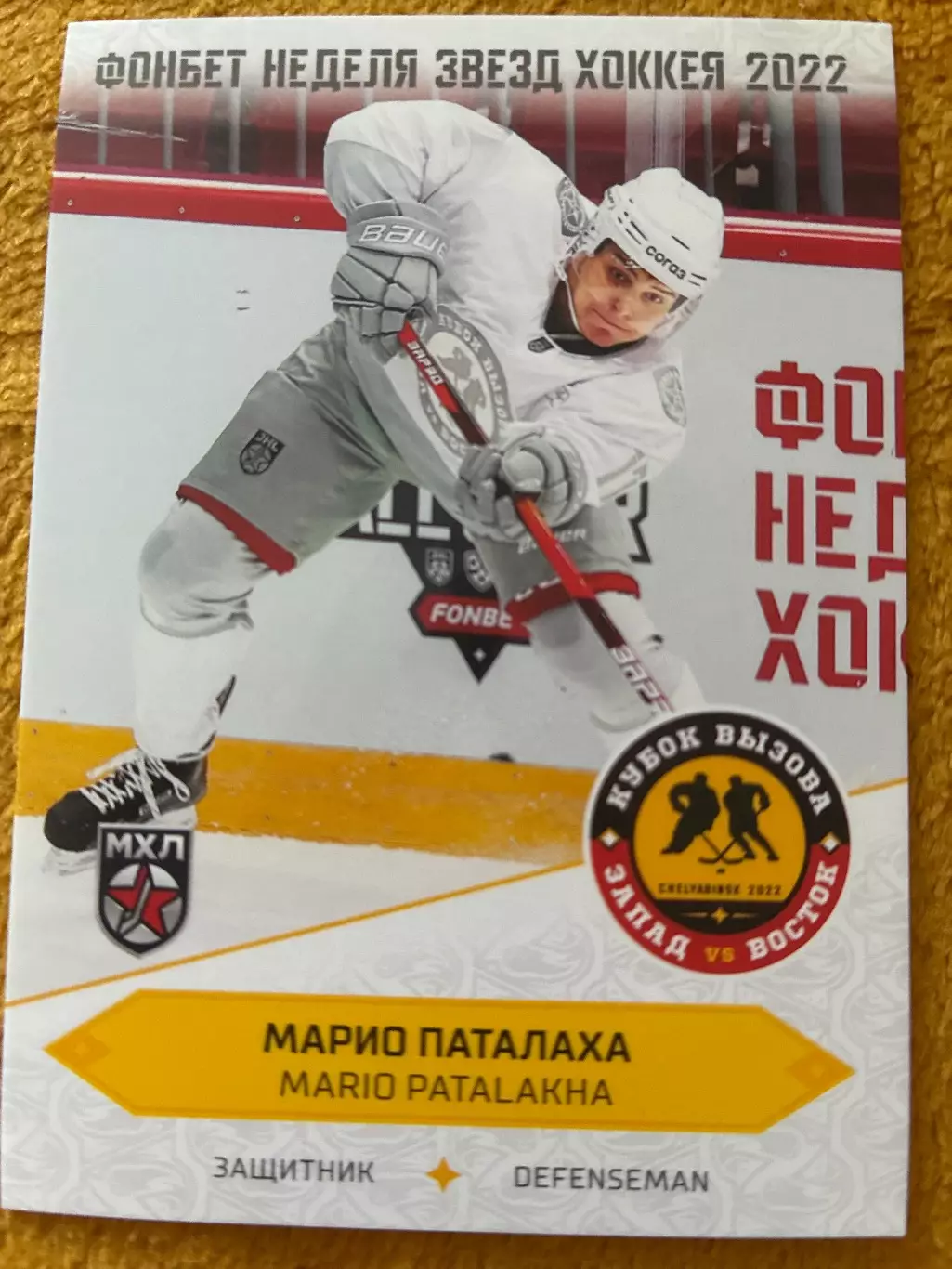 Хоккей. Марио Паталаха
