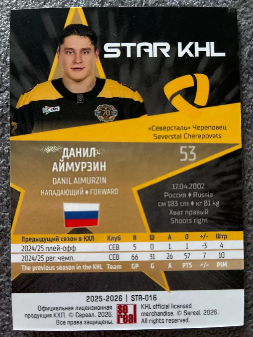 Хоккей. Данил Аймурзин 1