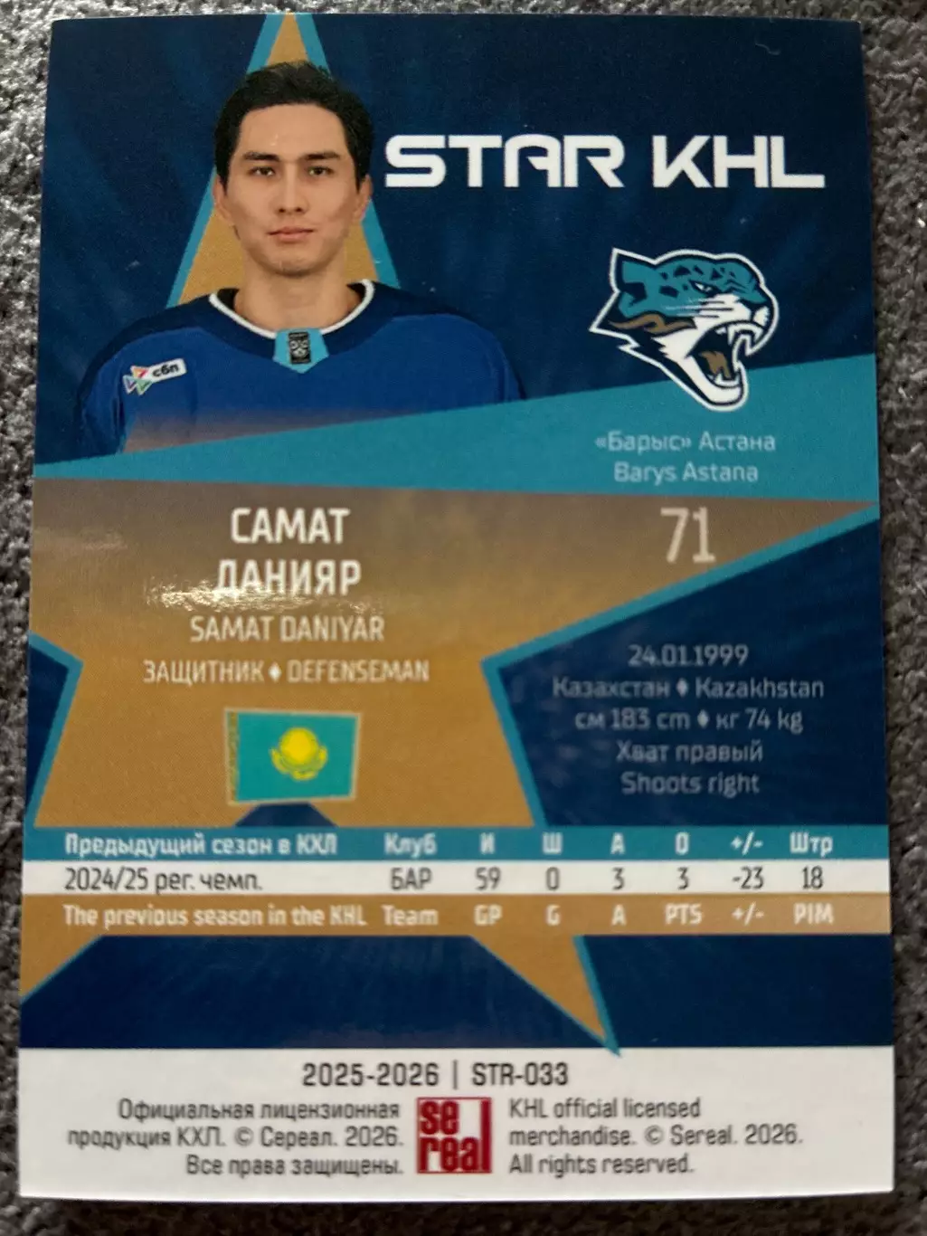 Хоккей. Самат Данияр 1