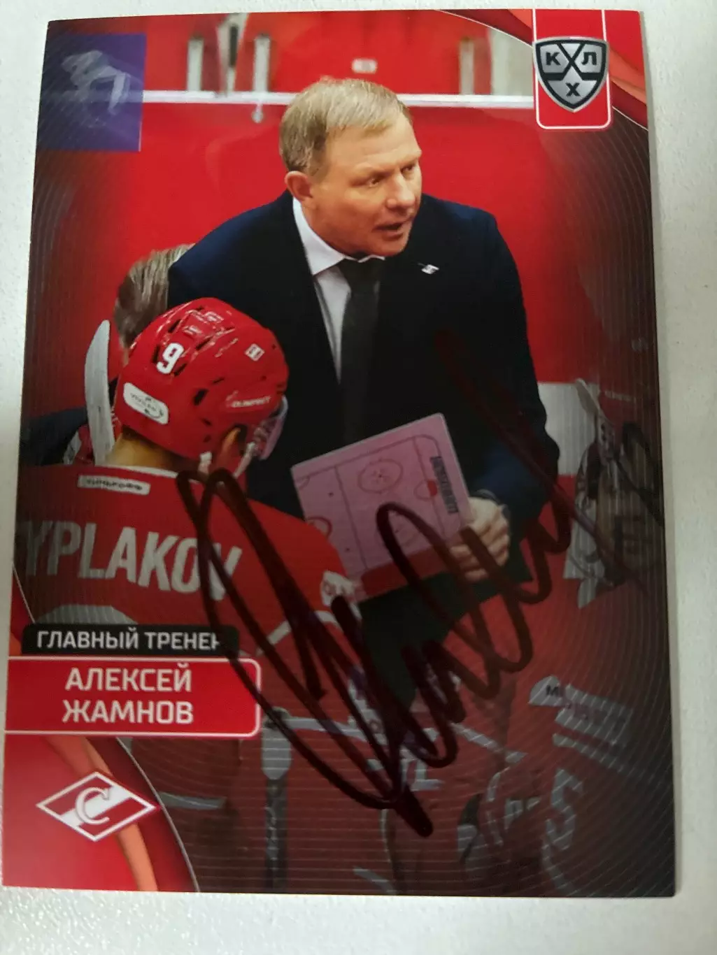 Хоккей. Автограф Алексей Жамнов
