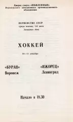 !!!РАСПРОДАЖА!!! 1987/88. Буран (Воронеж) - Ижорец (Ленинград)