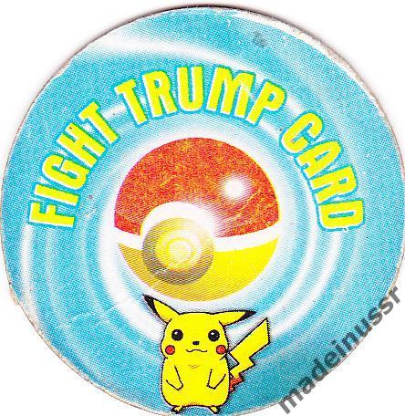 КЭПС CAPS ФИШКА СОТКА Fight Trump Card №113 Покемон Pokemon PSYDUCK Картон Игра 1