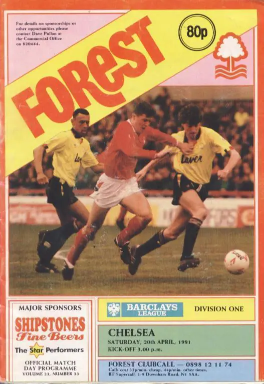 Nottinham Forest v. Shelsea 20.04. 1991