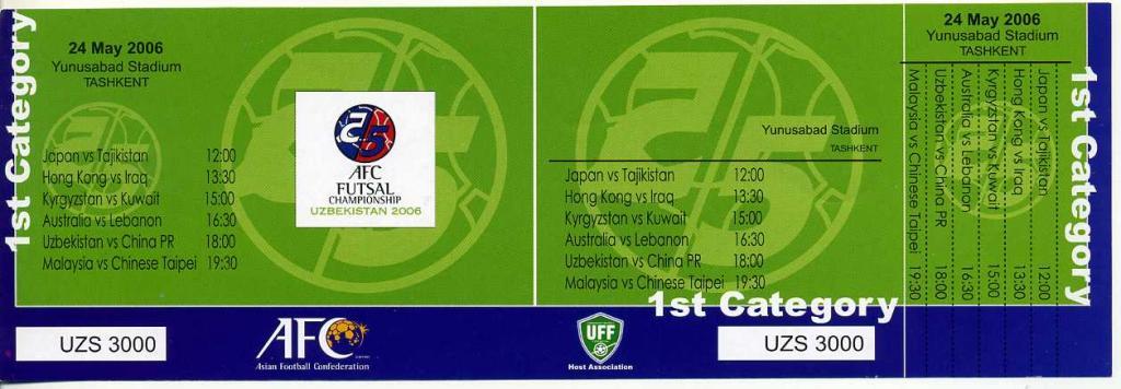 Uzbekistan 2006 (AFC futsal championship) 24.05. .2006