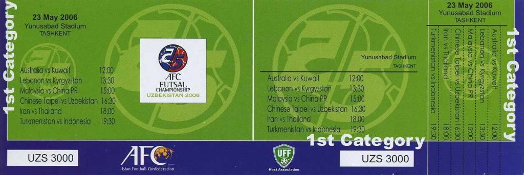 Uzbekistan 2006 (AFC futsal championship) 23.05. .2006