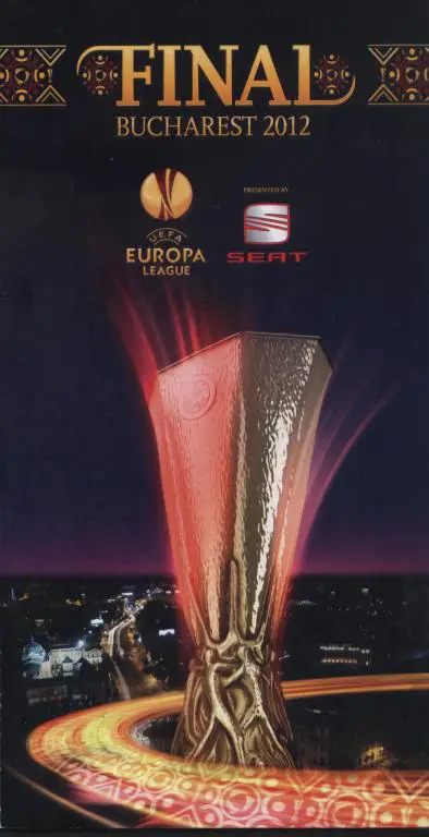 Атлетико Мадрид - Атлетик Бильбао 2012 лига Европы (финал) Бухарест (буклет)