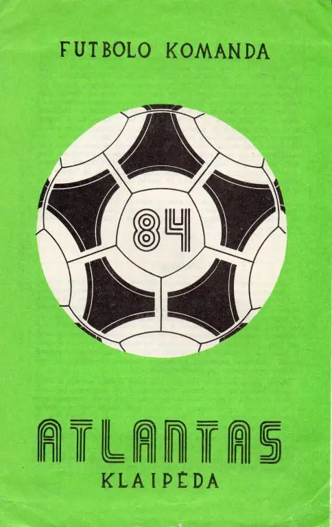 фотобуклет Атлантас Клайпеда 1984 (программа-сувенир)