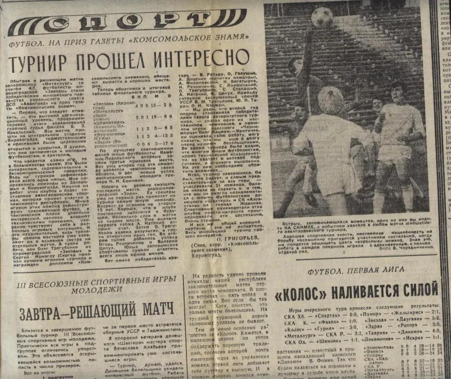 Обзор украинского футбола . 1982 (980)