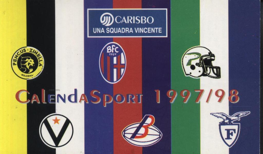 Calenda Sport 1997 - 98 (Italy) ... гармошка с фото разных спорт клубов
