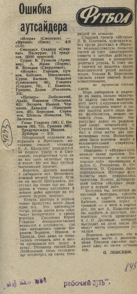 Ошибка_аутсайдера._Искра_Смо ленск-- Иртыш_Омск_ 1984_(4293)