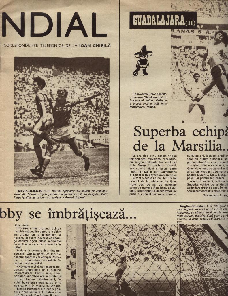 еженедельник _SPORT _(Румыния) № 11 (274) 1970 1