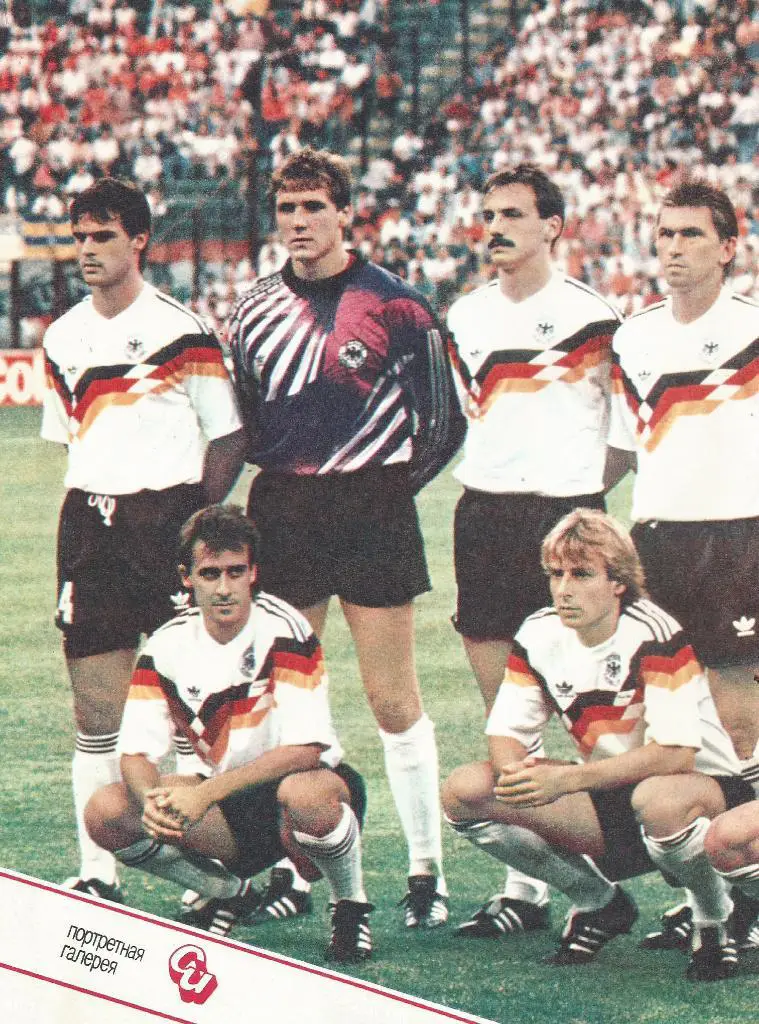 сб. ФРГ - 1990 _(Фрагмент постера - со страниц спортивных изданий)