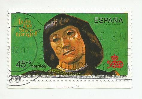 марка. почта Испании.. гашеная