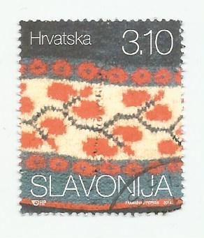 марка. почта Хорватии. Slavonija.гашеная
