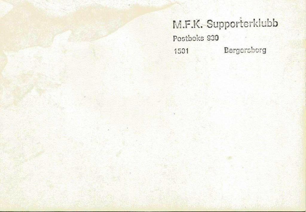M.F.K. Suppoterklubb Bergersborg _(цв. открытка) 1