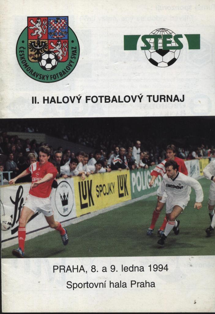 II halovy turnaj .Praha. 8-9.01.1994 (Czech Republika). programma