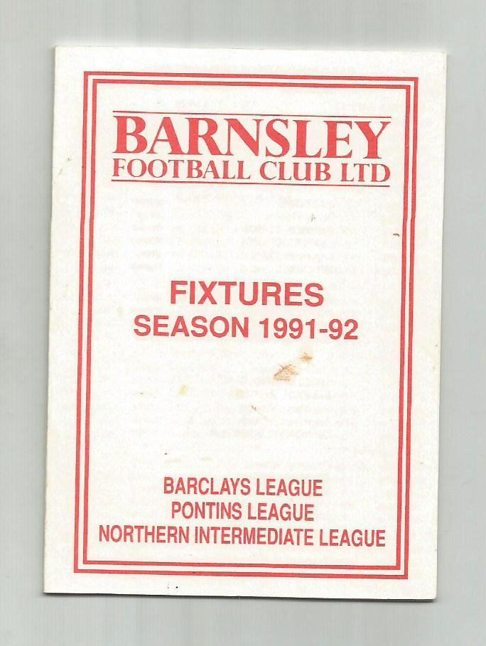 Barnsley Football Club_ season_1991-92(мини- сувенир)