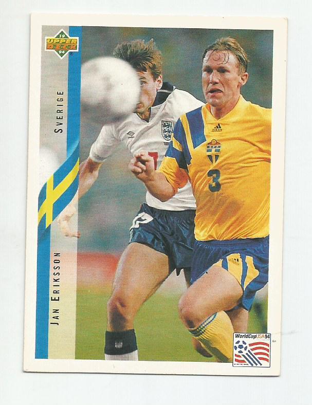 Jan Eriksson ( Sverige) - World cup 1994 _(Upper deck) _cards
