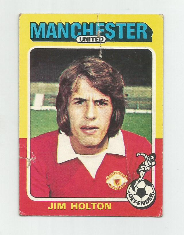 Jim Holton (Manchester United _England) (cards) 1975-76 # 162
