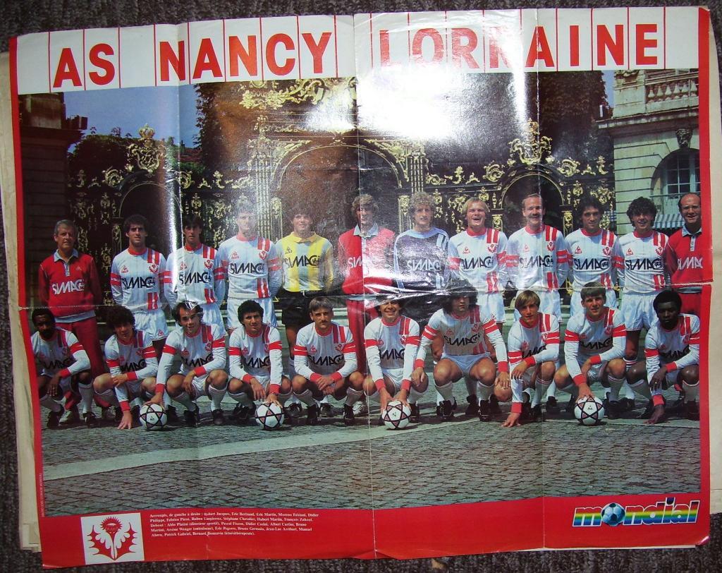 Постер из журнала mondial. _AS_Nancy_Lorraine . _год не_указан