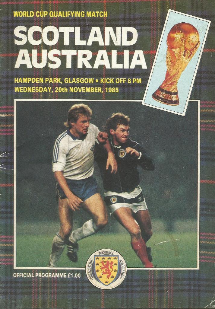 Scotland v Australia_20.11. 1985 (WC-86 Q) = Шотландия - Австралия