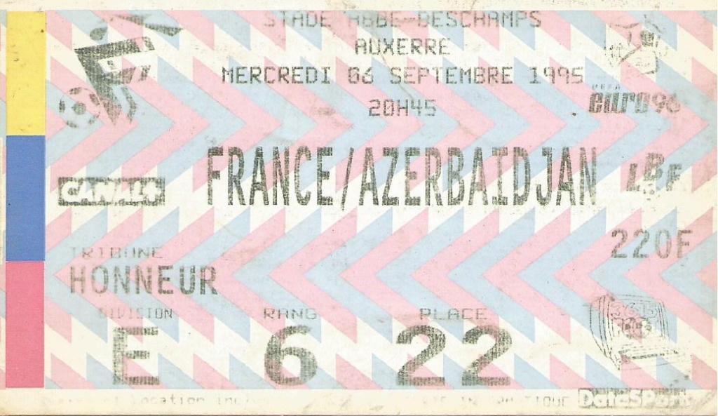 FRANCE v AZERBAIDJAN_06.09. 1995 (Euro-96.Q) = Франция - Азербайджан