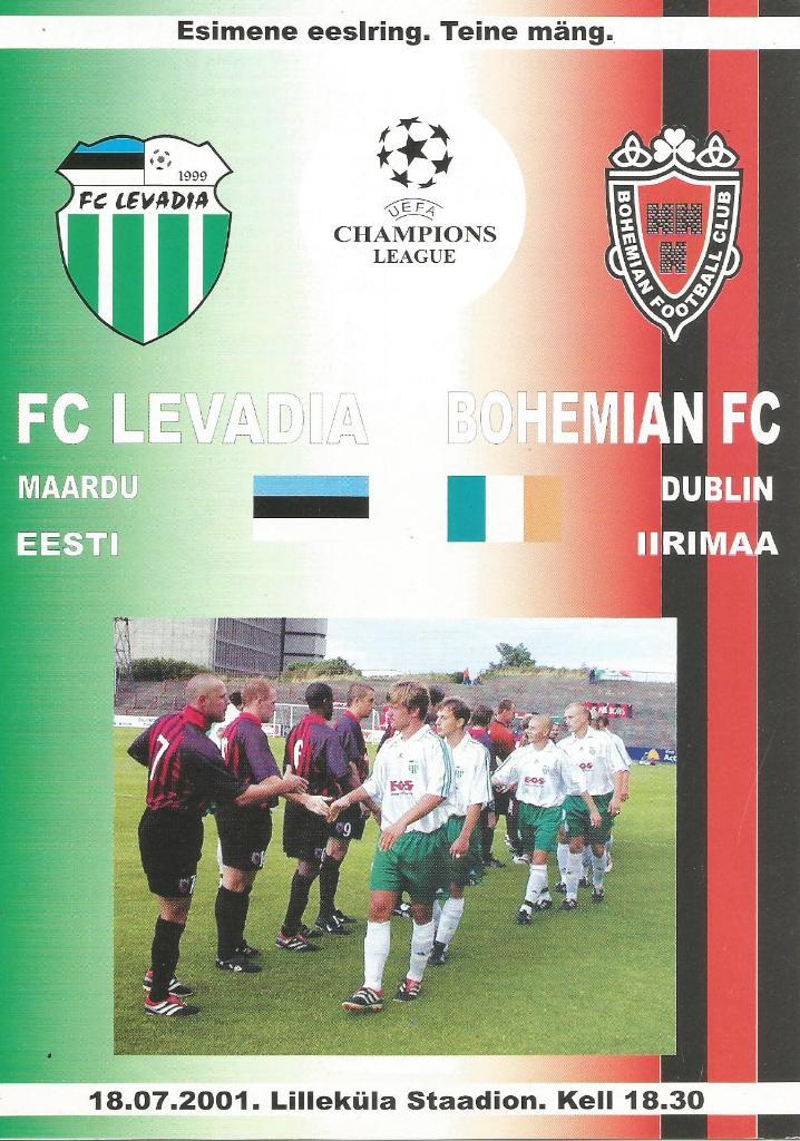 Levadia Maardu, Eesti v Bohemian Dublin_18.07. 2001_Champ.league