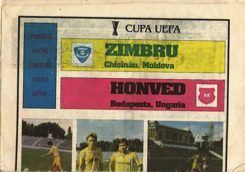 Zimbru Chisinau, Moldova v Honved _Budapest, Ungari_13.08.1994 _UEFA cup