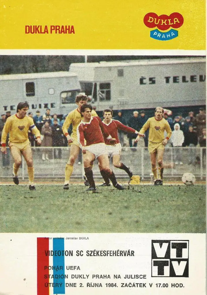 Dukla Prague, CSSR v Videoton_Szekesfehervar, Hungary_02.10. 1984_UEFA cup