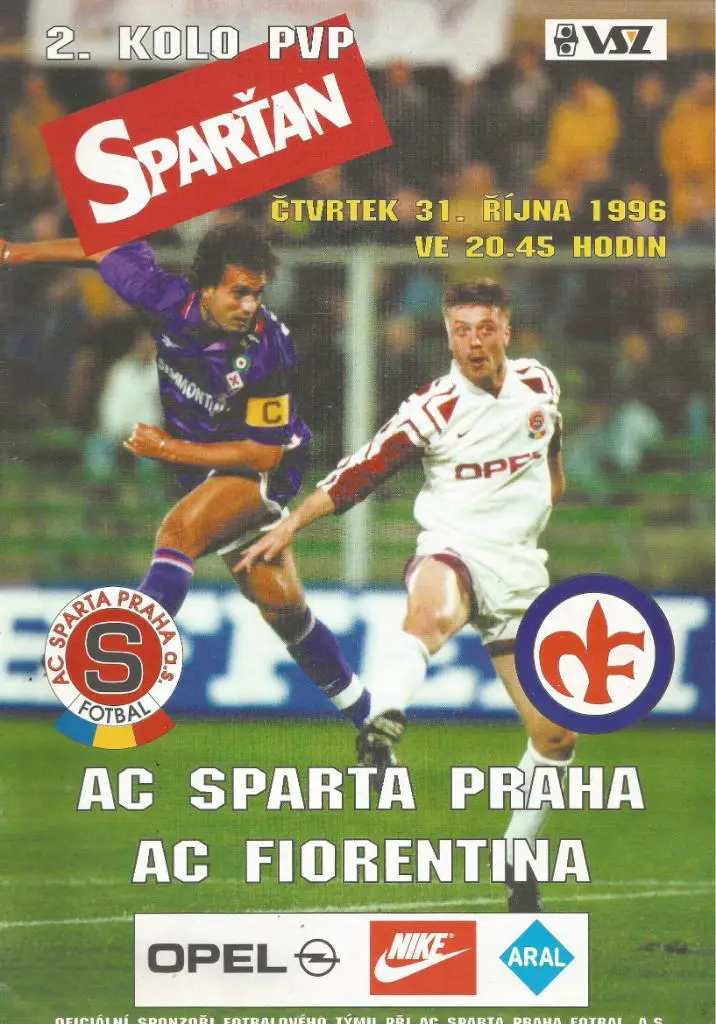 Sparta Prague, Czech Rep. v Fiorentina Italy_31.10. 1996_ECWC