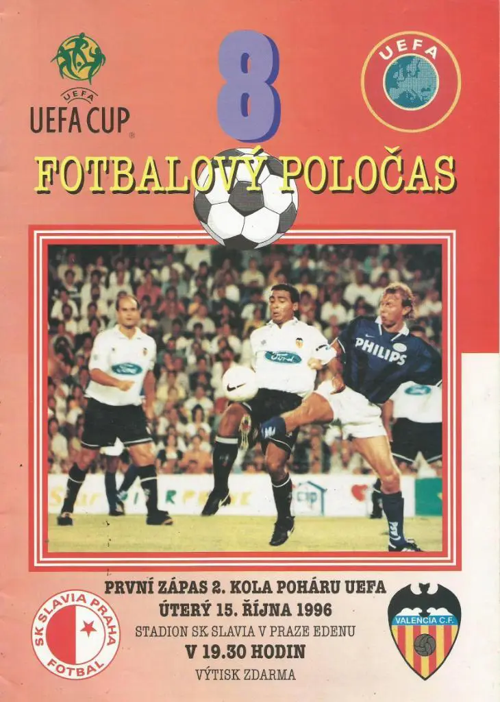 Slavia Prague, Czech Rep. v Valencia Spain_15.10. 1996_UEFA cup