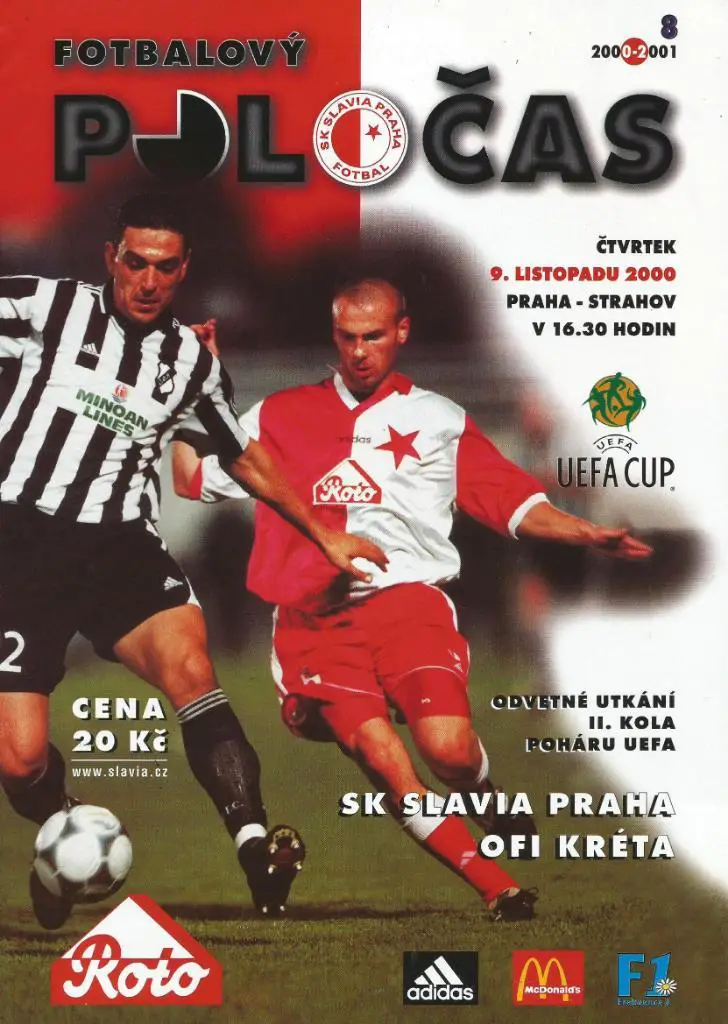 Slavia Prague, Czech Rep. v OFI Kreta, Greece_09.11. 2000_UEFA cup