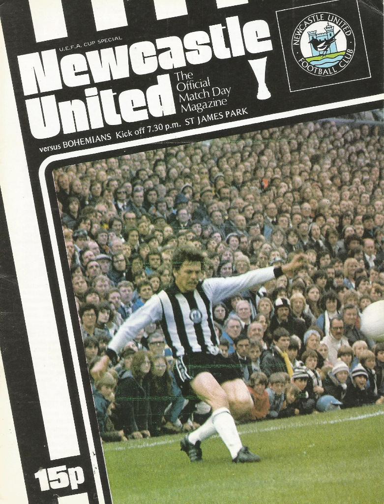 Newcastle United England v Bohemians Dublin, Ireland_28.09. 1977_UEFA cup