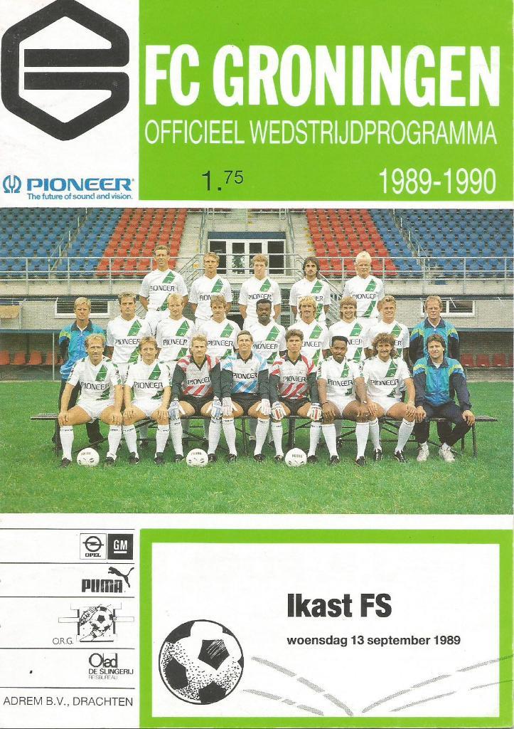 Groningen Holland v Ikast_Denmark 18.09.1989 ECWC