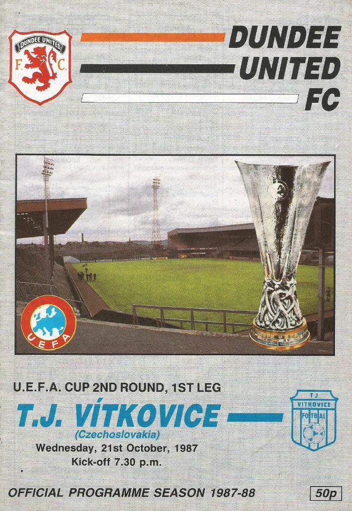 Dundee United Scotland v TJ_Vitkovice_Czechoslovakia_ 21.10.1987_UEFA cup