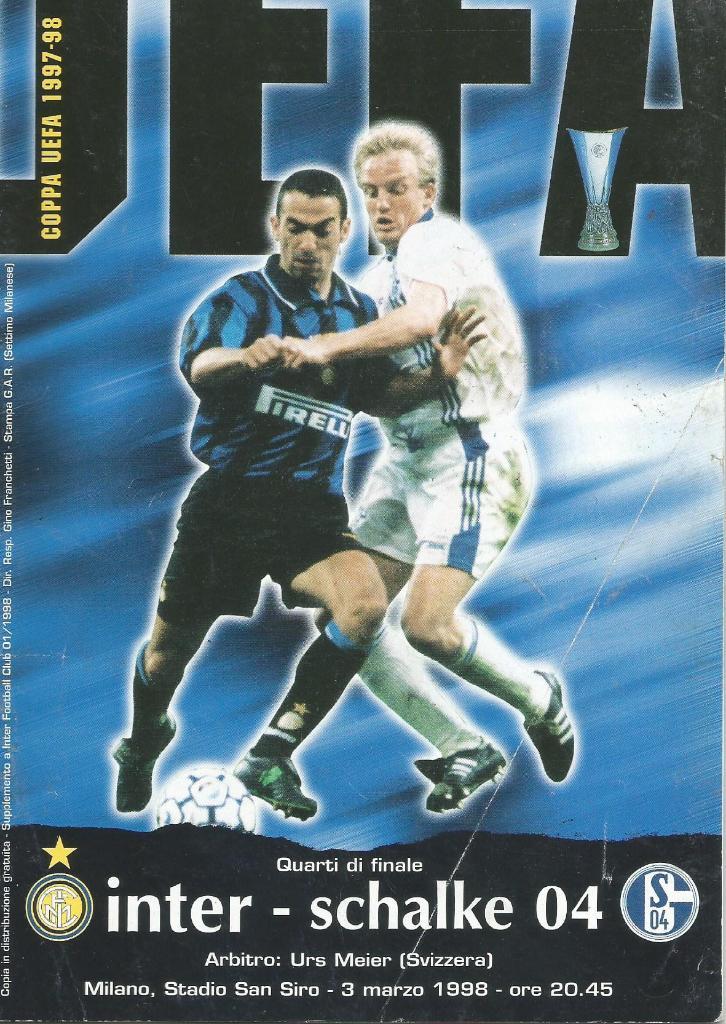 Inter Milan, Italy v Schalke 04 Germany_03.03. 1998 _UEFA cup