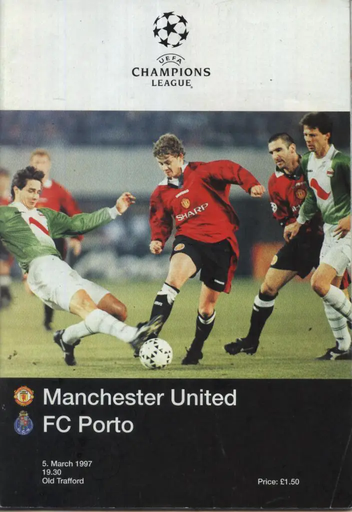 Manchester United England v Porto_Portugal_05.03.1997_Ch .L. office.