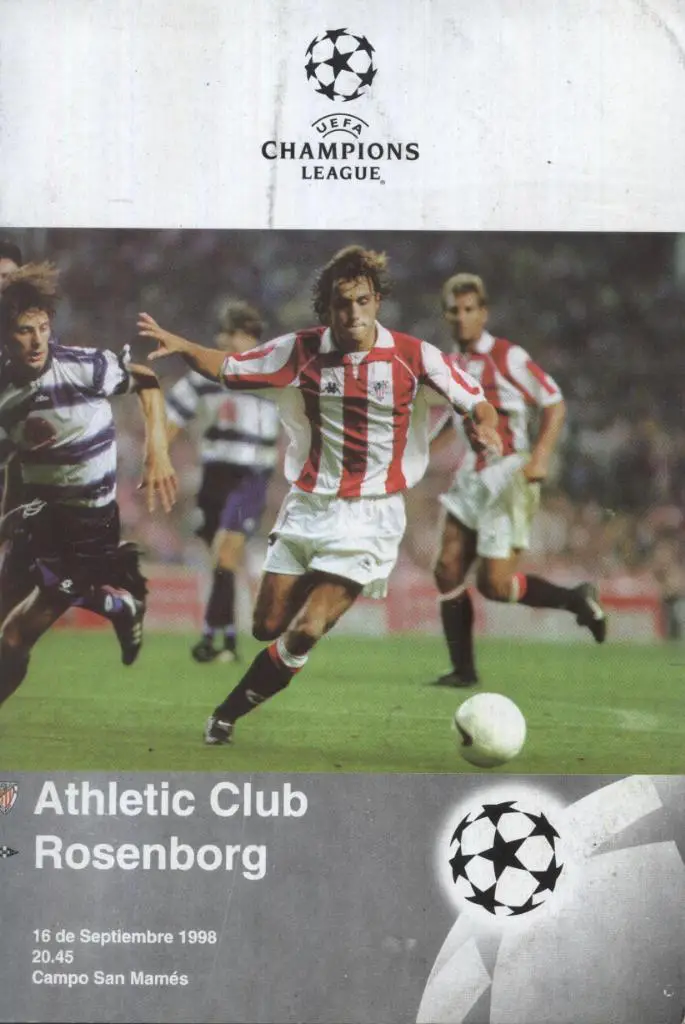 Atletic Bilbao, Spain v Rosenborg Norway_16.09.1998_Ch.L. office.