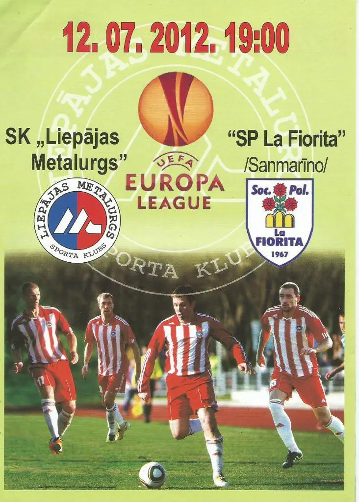 Metalurg _Liepajas, Latvia v La _Fiorita _San Marino_12.07. 2012_ Europa_league