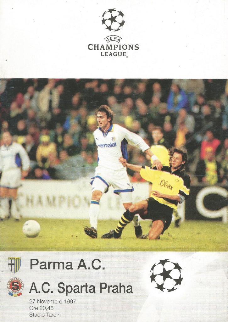 Парма Италия - Спарта Прага, Чехия_27.11.1997_лига чемпионов