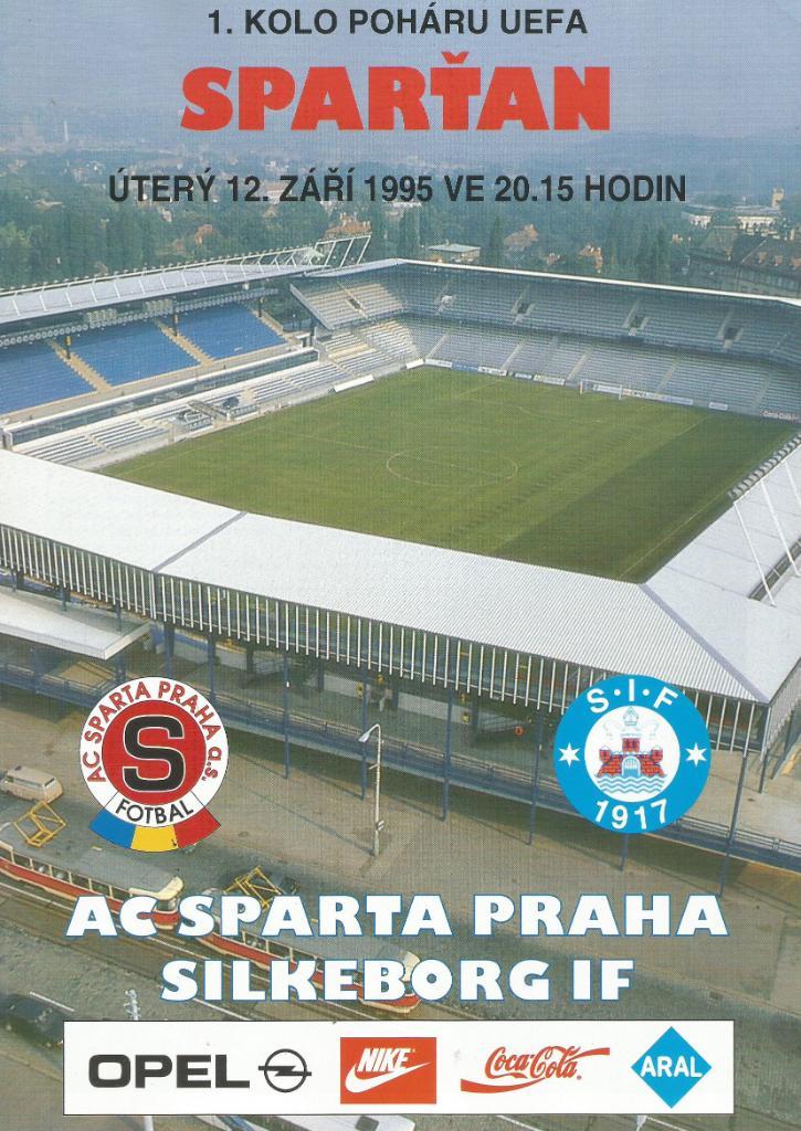 Sparta Praha, Czech Rep. v Silkeborg IFDenmark_12.09_1995_UEFA cup