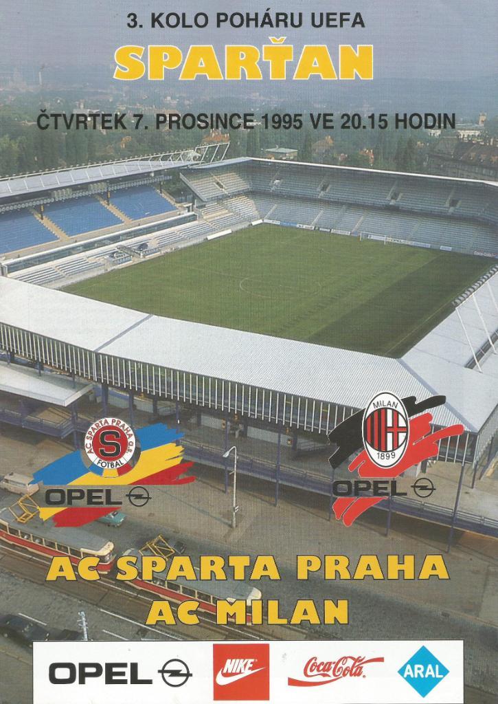 Sparta Praha, Czech Rep. v Milan Italy_07.12_1995_UEFA cup